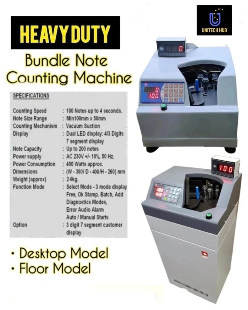 BUNDLE NOTE COUNTING MACHINE - Unitech Hub